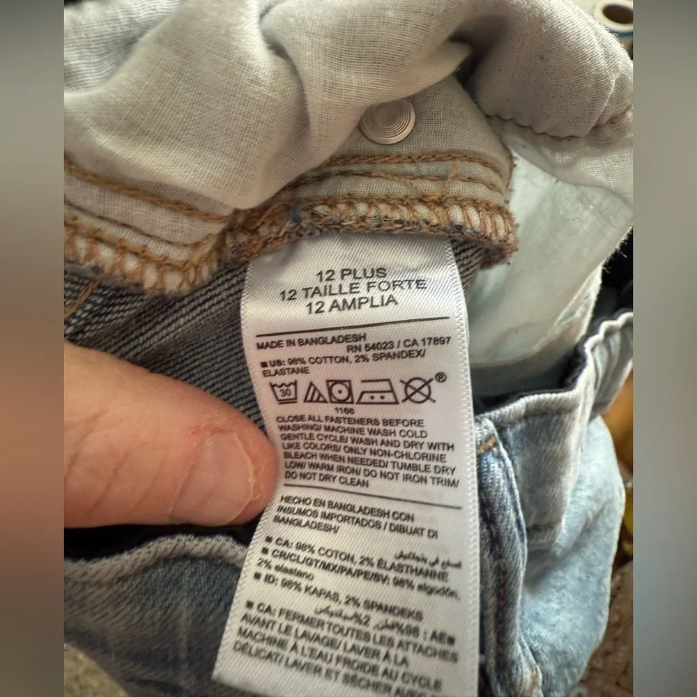 Old Navy Light Blue Distressed Jeans- Boys 12Plus